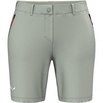 Pantalones Cortos de Trekking Salewa Puez Talvena Durastretch para Mujer - Gris Claro - XL