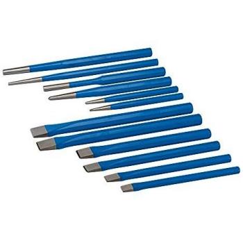 Silverline Tools PC05 - Cinceles y botadores, multicolor, 12 piezas
