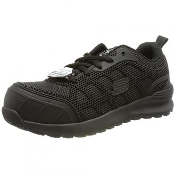 Skechers Women's Bulklin Ayak Black Safety Sneakers, Size 7 US