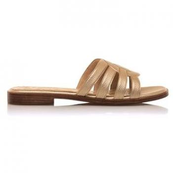 Sandalias Planas de Vestir Mustang para Mujer en Color Oro