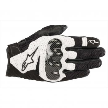 Alpinestars SMX-1 Air V2 Motorcycle Gloves - Black/White - 3XL Performance Gear