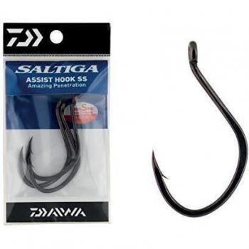Daiwa - Saltiga Assist Hook SS, Color 0, Talla 8 pcs