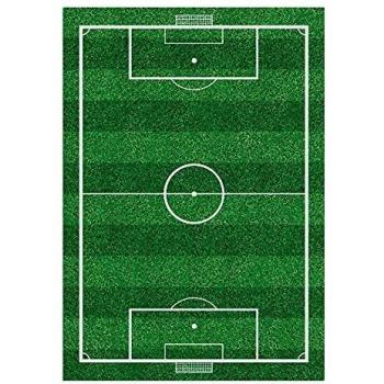 Alfombra Vinílica Infantil, 84 x 120 cm, Campo de Fútbol, Vinilo Decorativo para Estancia Infantil de Niños y Bebés, ALV-082