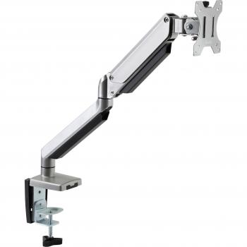 Vinsetto Soporte de Monitor de Aluminio para Pantallas LED/LCD 13-32 VESA 75/100 mm con Brazo de Resorte de Gas, Giratorio 360°, Inclinación y Altura