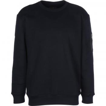 Lee Sleeve Pocket Crew, Suéter para Hombre, Negro
