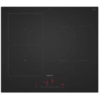 Placa de inducción Siemens iQ500 ED61AHSC1E, 60 cm, 4 zonas, touchSlider, Home Connect, negro mate