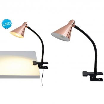 Lámpara de pinza LED Janita color cobre 32x9 cm
