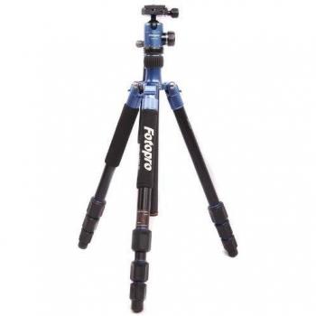 Fotopro C5i - Trípode de aluminio con rótula de bola, color azul