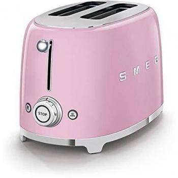 Smeg Tostadora tsf01pkeu, Acero Inoxidable, Rosa Pastel