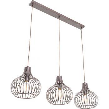 Lámpara colgante moderna marrón de 3 luces Sapphira