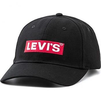 Levi's Levis Footwear and Accessories Box Tab Cap Gorra, Negro