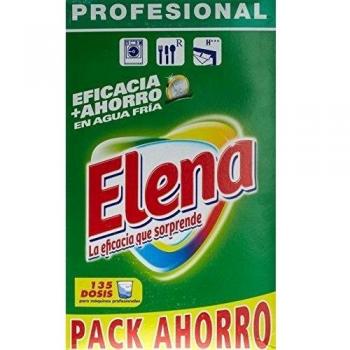 Elena Detergente para lavadora, adecuado para ropa blanca y de color, formato polvo - 135 dosis