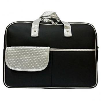 Baby Star M11-2466 - Bolso de paseo para silla universal, color negro y plata