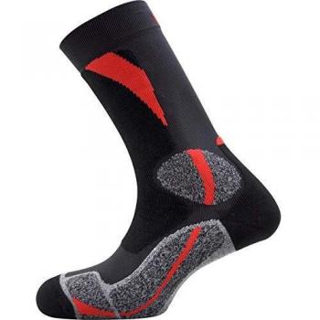 Monnet Trek Expert Jarrette - Calcetines, color rojo, gris, 39/40