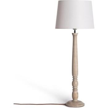 Lámpara de Mesa Efectoled Madera Daksh Blanco Antiguo