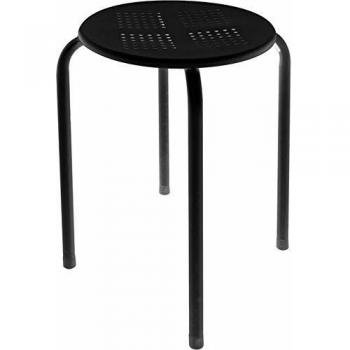 Taburete Perel Negro de Acero 450mm