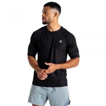 Dare 2b Men's Lightweight Power Up Short Sleeve T-Shirt Black Marl Size L