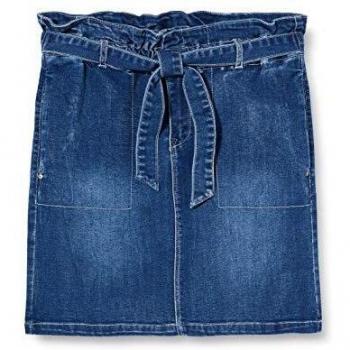 NAME IT Nkfanni Dnm 2331 HW Skirt Falda, Denim Azul Medio, 140 para Niñas