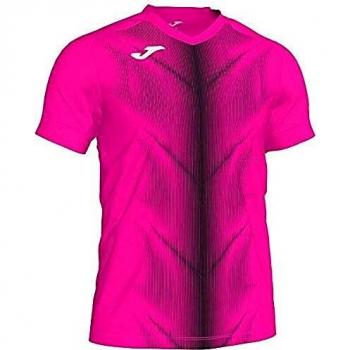 Joma Olimpia F Camisetas, Hombre, Rosa Fluor/Negro, L