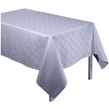 Le Jacquard Francais 22540 - Mantel anillos algodón blanco 250 x 170 cm