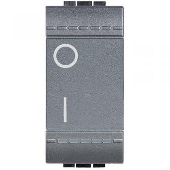 Interruttor Bipolar 2P 16A Iluminado Antracita BTicino Livinglight