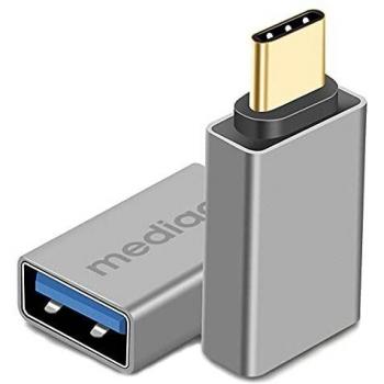 Adaptador USB-C a USB 3.0 Alta Velocidad Mediacom MD-C304 5Gbps Cuerpo de Aluminio