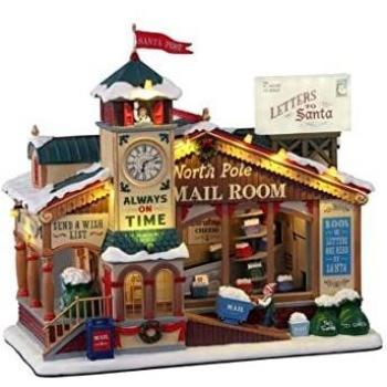 Oficina de Correos del Polo Norte con Adaptador 4.5V - Miniatura Decorativa de Navidad Lemax