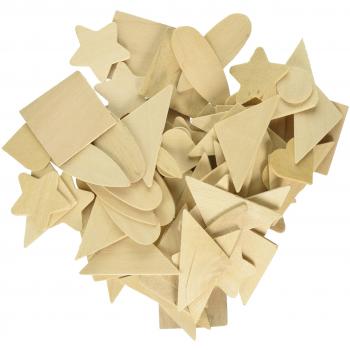 Chenille Kraft AC3700-01DI Creativity Street Natural Wood Shapes, 1000 Piece Assortment