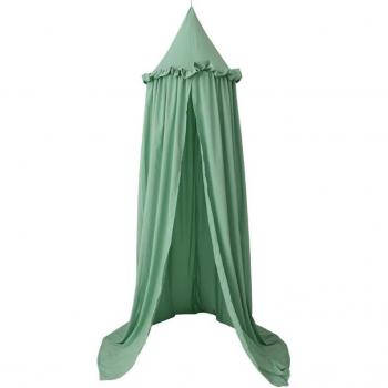 Cuna suspendida con dosel y cortinas para niñas, cúpula de malla antimosquitos, tienda decorativa para habitación infantil