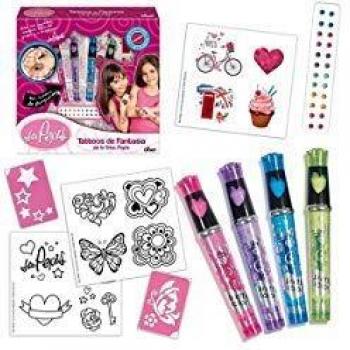 Diset - Tattoos de fantasía de la Srta. Pepis - Set para hacer tattoos a partir de 5 años