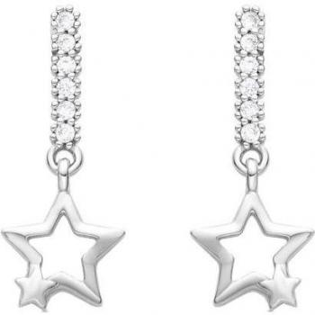 Pendientes de Luxenter Africa Basic en aleación de metal bañados en rodio con diseño elegante