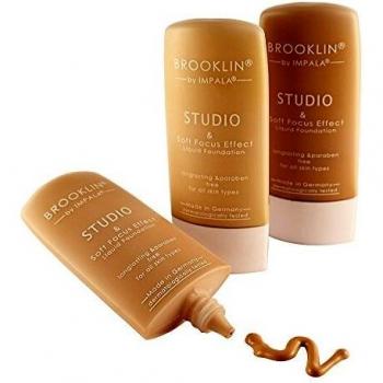 Brooklin Base Efecto Studio y Enfoque Suave 02 Larga Duración Alta Cobertura Protección UV Sin Parabenes y Aceites