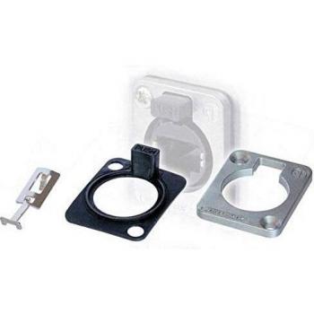 Neutrik D-Series etherCON RJ45 Assembly Kit - SE8FD, Black/Grey