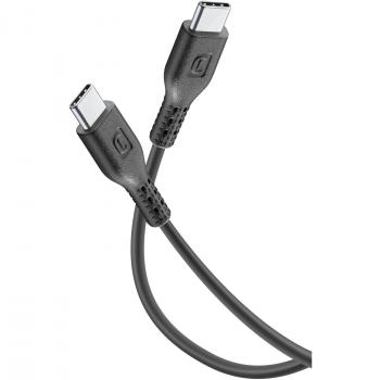 Cable USB-C a USB-C 5A (2m, 45W) para carga rápida y sincronización de datos - Negro