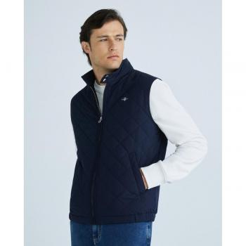 GANT Mens Quilted Windcheater Vest - Evening Blue - XL - Male