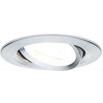 Foco LED Paulmann Nova Redondo 6,5W GU10 Dimmable Inclinable Aluminio