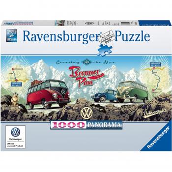 Puzzle Panorama 1000 Piezas Ravensburger - VW Bulli sobre el Brenner