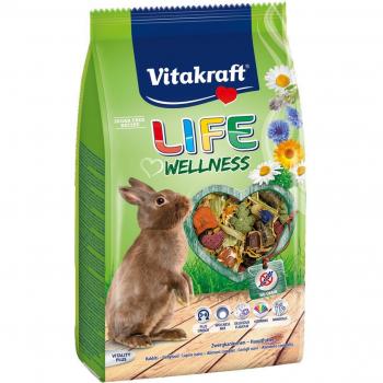 Vitakraft Life Wellness comida para conejos enanos - 5 x 600 g - Pack Ahorro