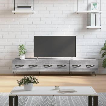 Mueble de TV madera de ingeniería gris Sonoma 150x36x30 cm vidaXL
