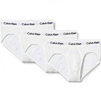 Calvin Klein Men's Cotton Stretch 3-Pack Briefs, White - Size: XL
