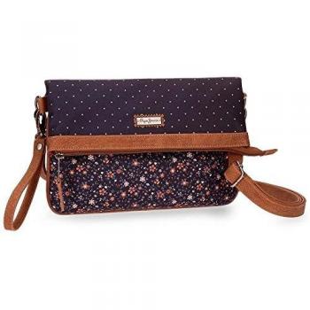 Pepe Jeans Nancy - Bolso Bandolera, 27 cm, 0.47 litros, Azul
