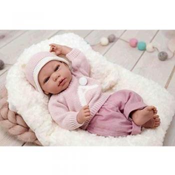 Muñeca Andie Elegance Rosa de 40cm con Cojín