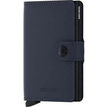 Secrid Miniwallet Matte Nightblue RFID Blocking Card Holder Leather Wallet