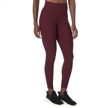 Malla larga Skechers Goflex Rib High Waist mujer - Color rojo granate, Talla XS