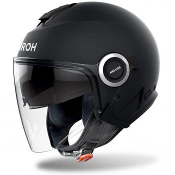 Airoh Casco Jet Helios Color Negro Mate (Tamaño XS)