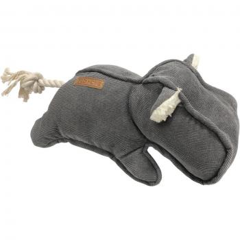 Juguete de Peluche para Perros Hipopótamo de Corduroy Gris 30x14cm