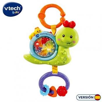 Vtech-80-508522 Cantacol Y Oruguita, Carillón Colgante Interactivo con Forma De Caracol, Multicolor
