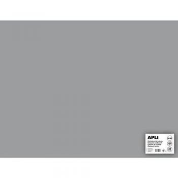 APLI 14268 - Cartulina gris 50 x 65 cm 170 g 25 hojas