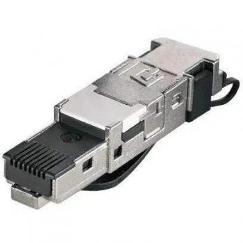 Weidmüller IE-PS-RJ45-FH-BK Toolless RJ45 Connector, 8 & 4 Cores, Profinet, Pack of 1