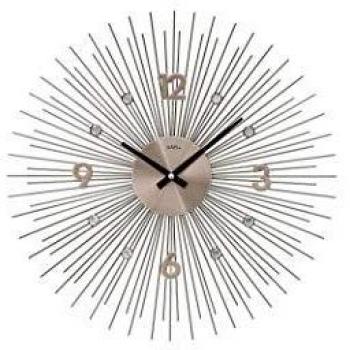 Reloj de Pared AMS W9610, Ø 50 cm, Color Gris (Antracita)